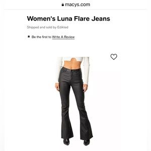 Edikted Leather Flare Pants!
